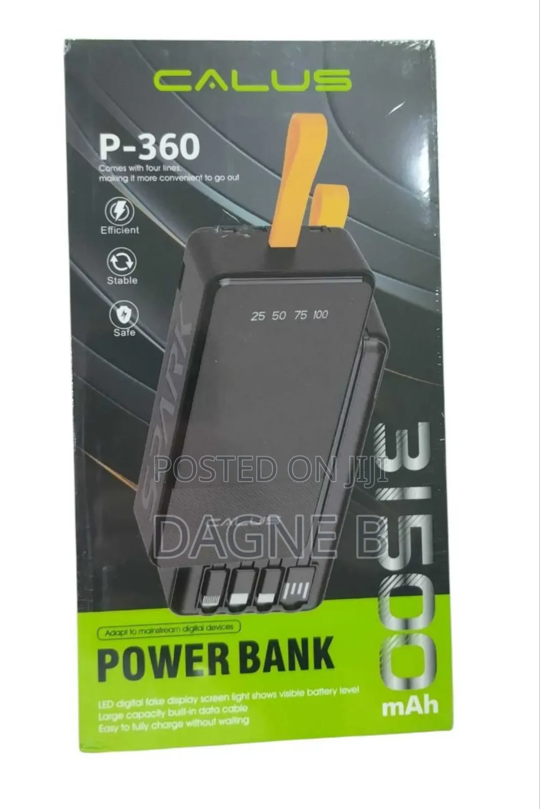 Calus P307max and P-360 31,500mah Power Bank ካሉስ ፓወር ባንክ