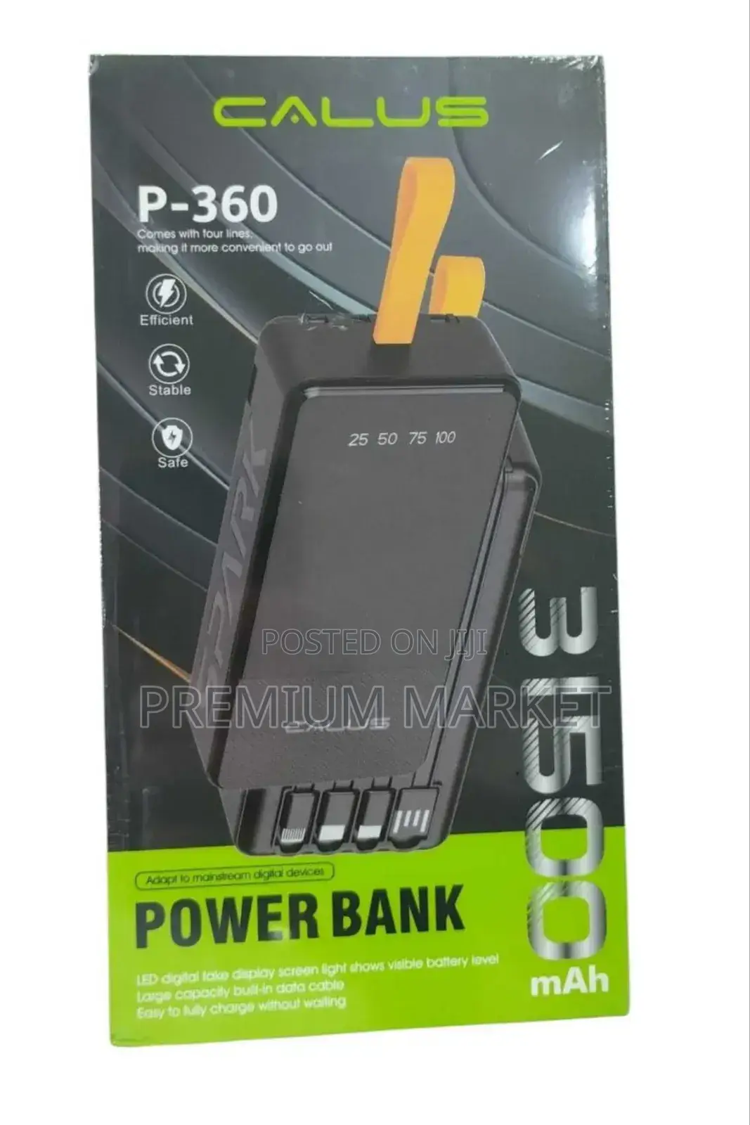 Calus Power Bank P307max and P-360 31,500mah ካሉስ ፓወር ባንክ