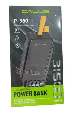 Calus Power Bank P307max and P-360 31,500mah ካሉስ ፓወር ባንክ