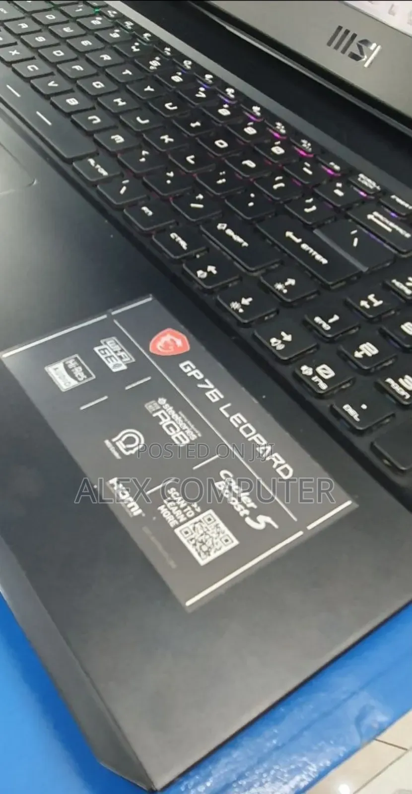 New Laptop MSI GP75 Leopard 16GB Intel Core i7 SSD 1T