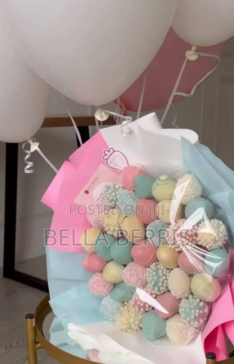 Flowers Made by Real Chocolate Covered Berris
