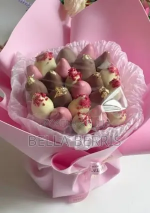Flowers Made by Real Chocolate Covered Berris