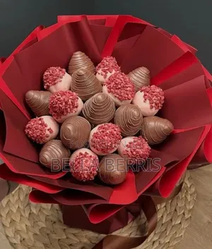 Flowers Made by Real Chocolate Covered Berris