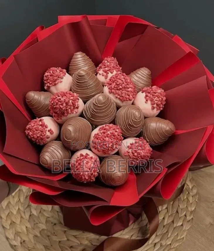 Flowers Made by Real Chocolate Covered Berris