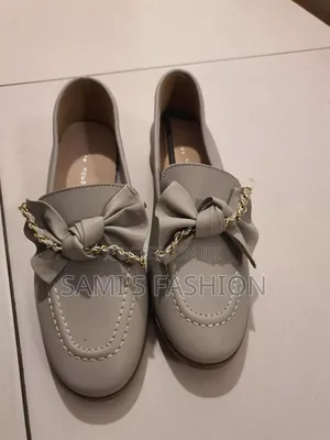 Gray Flat Shoes