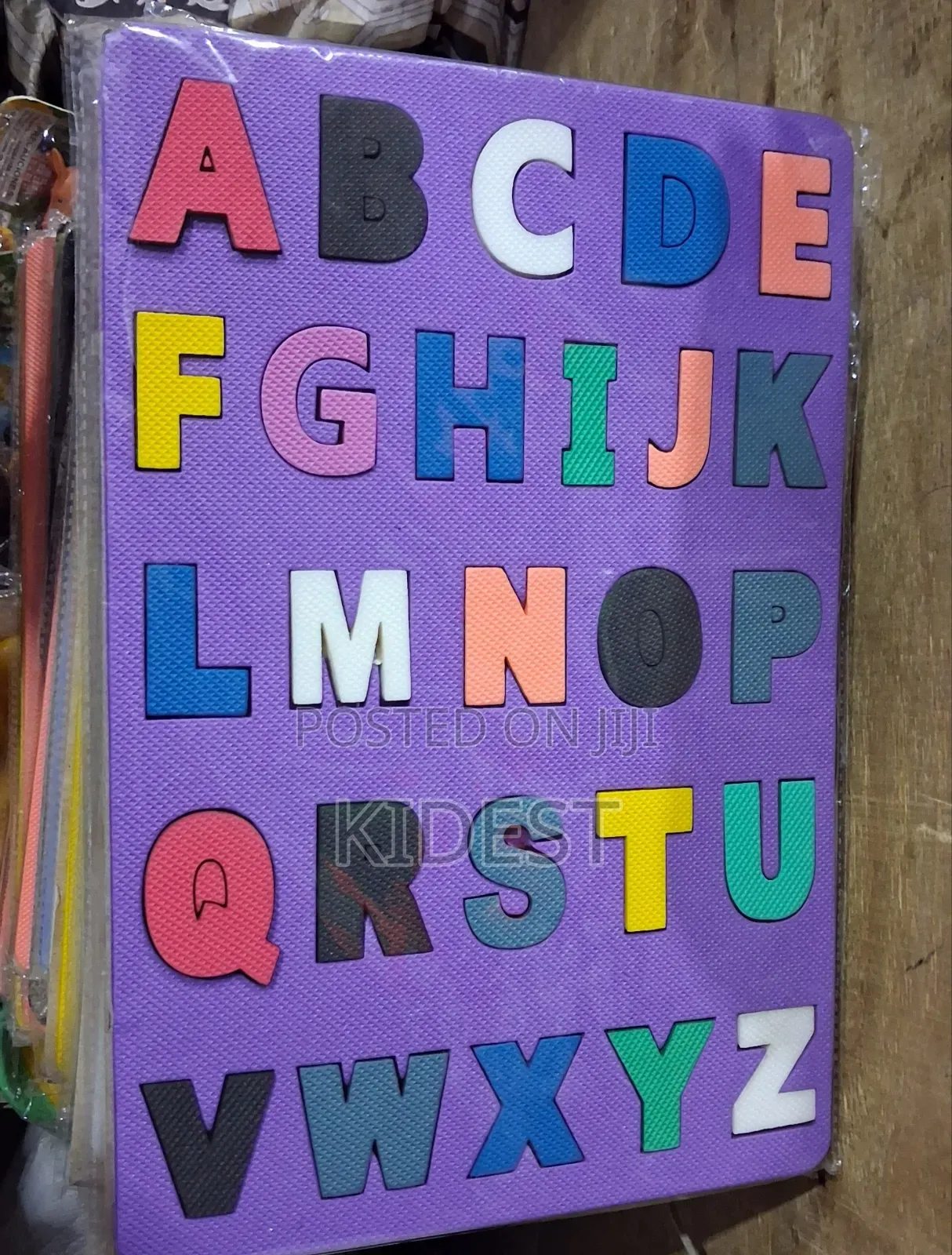Kids Playing Puzzel Board