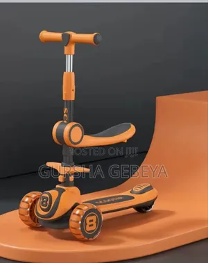 Kids Scooter ስኩተሩ ቢፈጥን ፍጥነቱን መቆጣጠሪያ ፍሬን ያለው