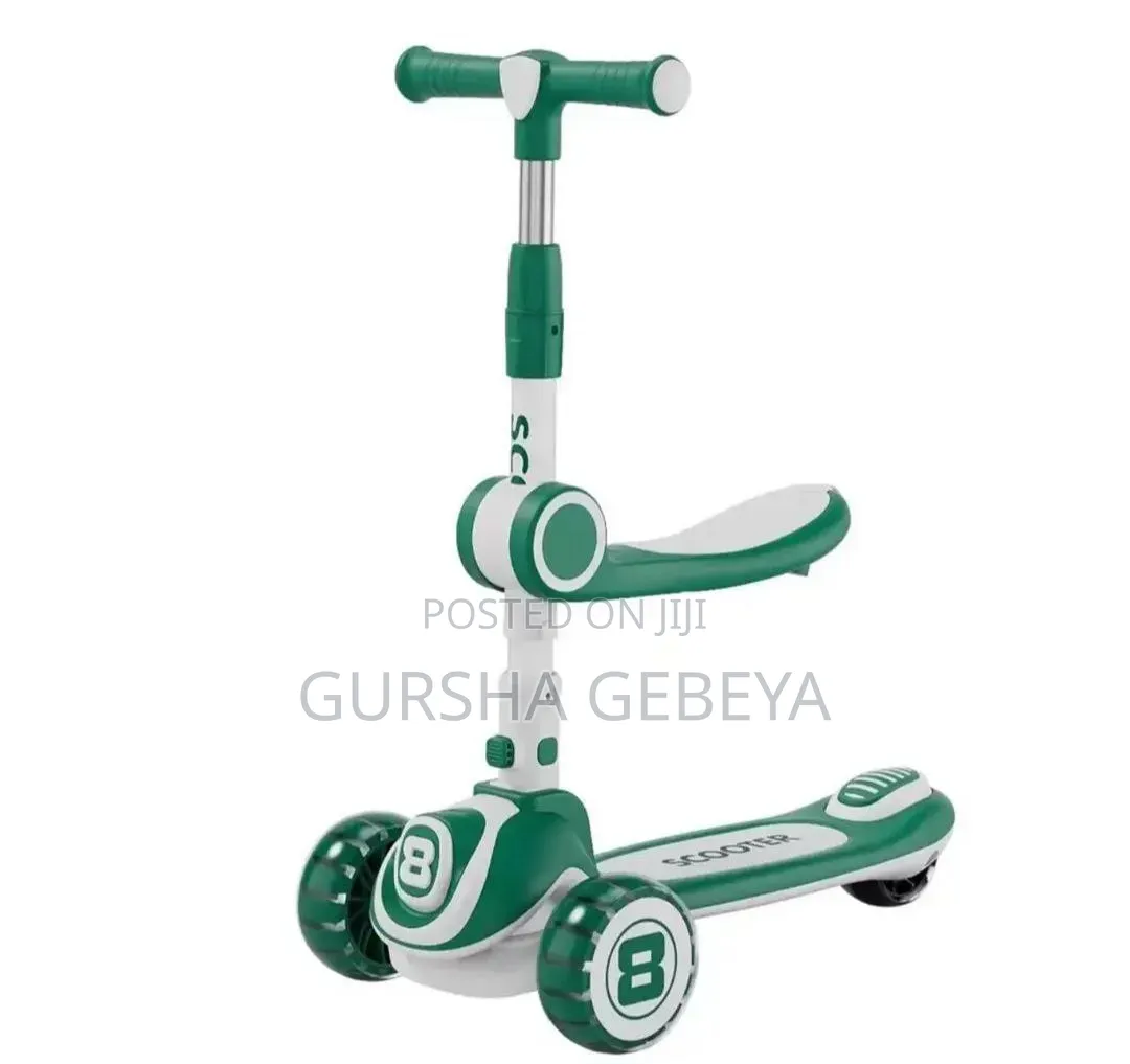 Kids Scooter ስኩተሩ ቢፈጥን ፍጥነቱን መቆጣጠሪያ ፍሬን ያለው