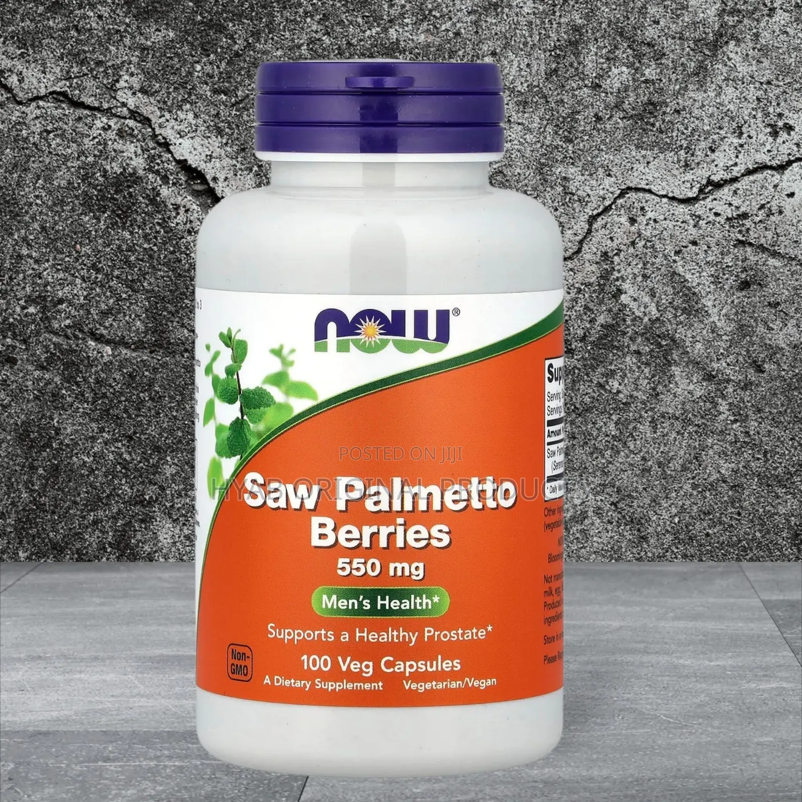 Saw Palmetto Berries, 550 Mg, 100 Veg Capsules
