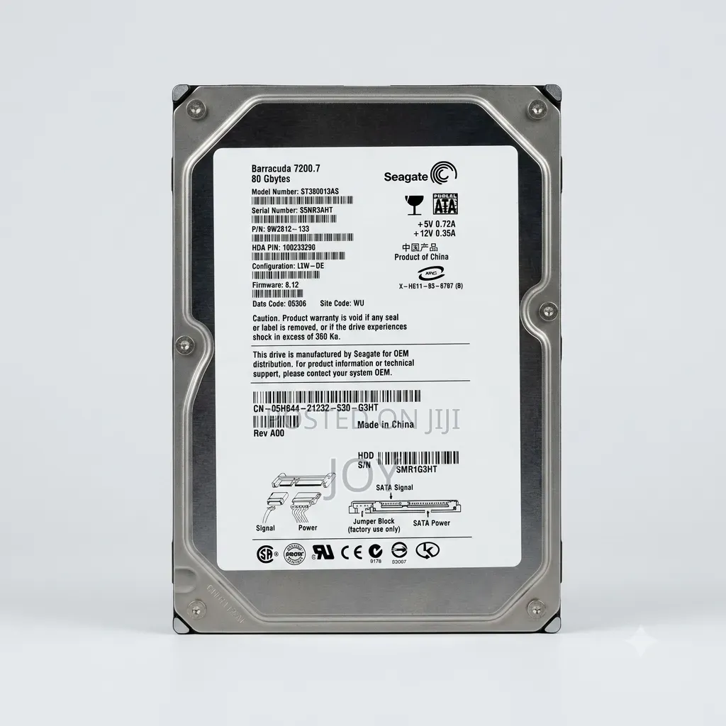 Seagate 80gb Sata Internal Hard Drive for Desktop Pc