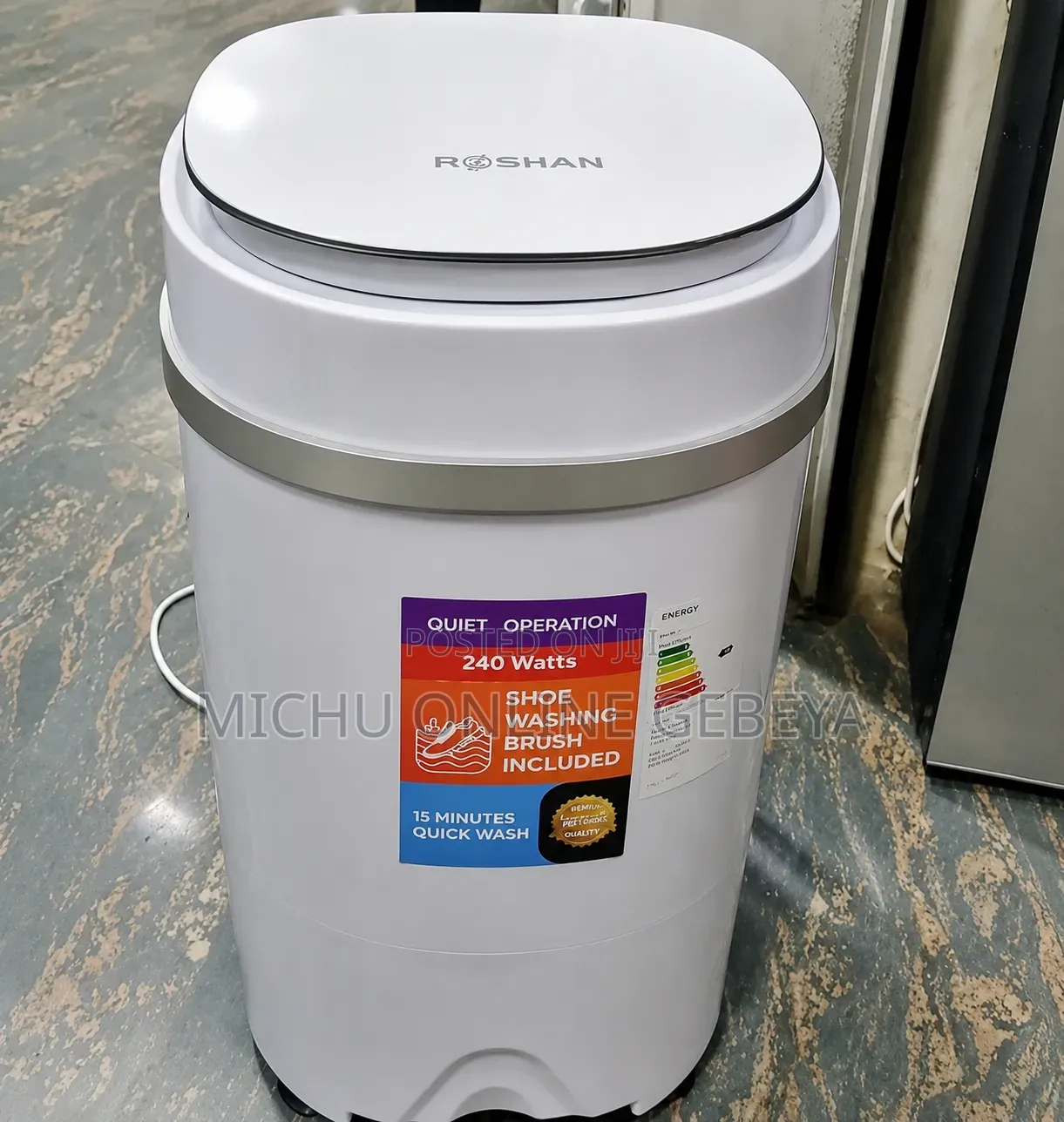 Roshan Mini 4kg Washing Machine/ Free Delivery