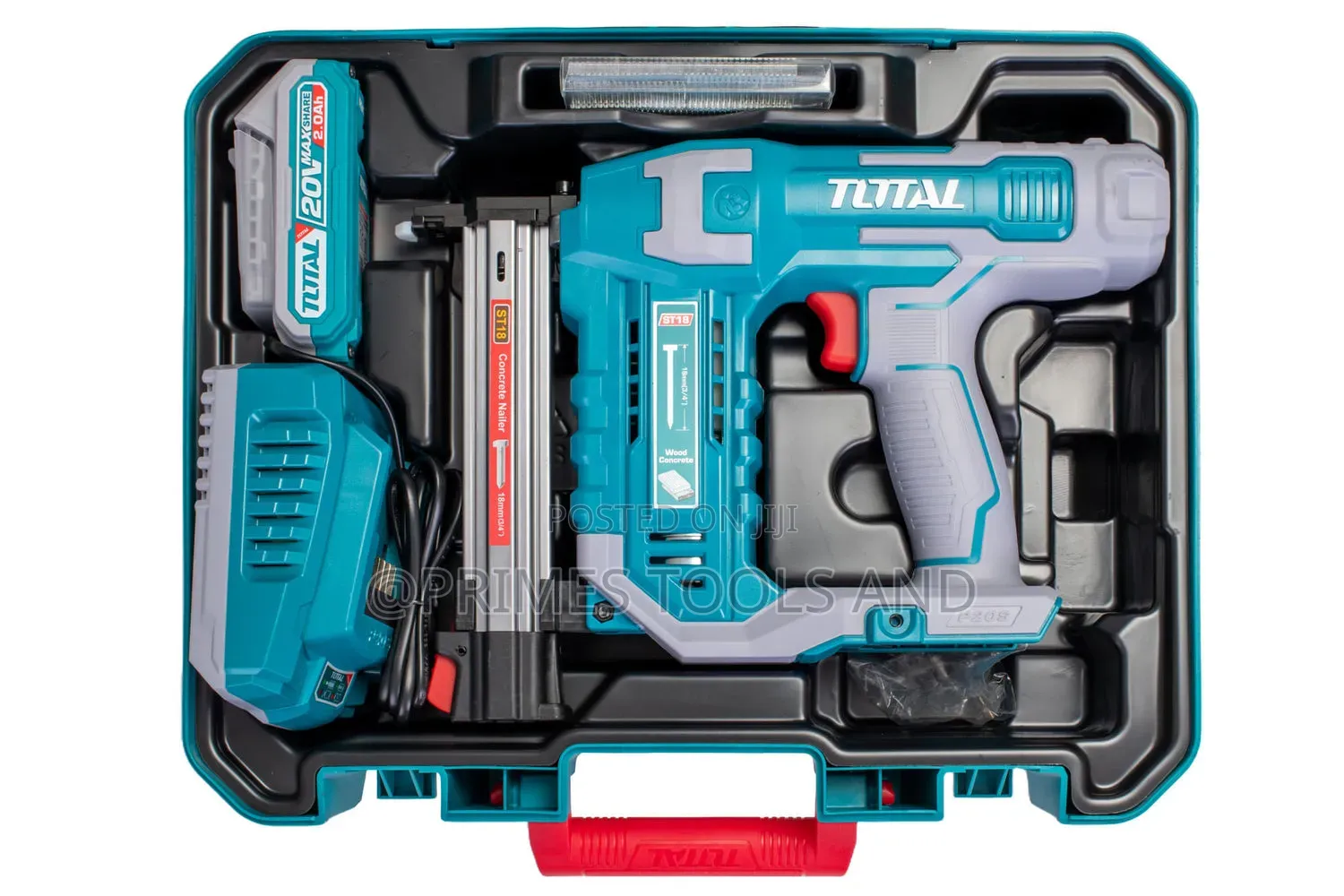 Total Rechargeable Nailer | Cordless Brad Nail Gun | 20v Lithium