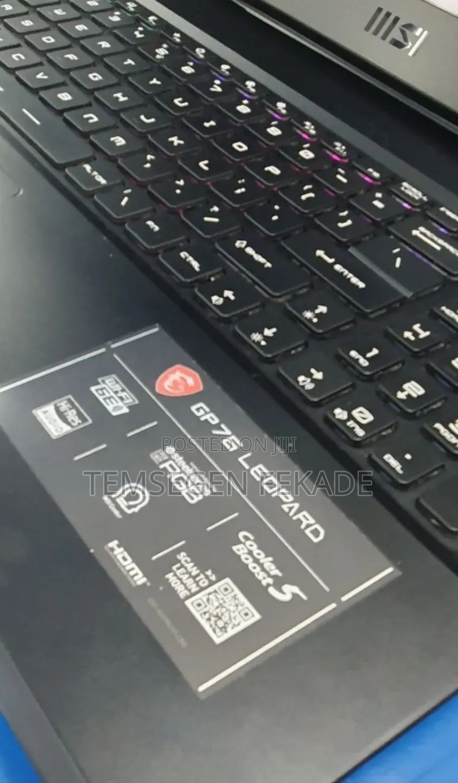 New Laptop MSI GP75 Leopard 16GB Intel Core i7 SSD 1T