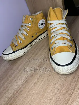 Sport Brand High-Top Canvas Sneakers