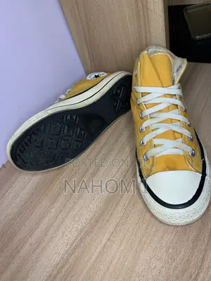 Sport Brand High-Top Canvas Sneakers
