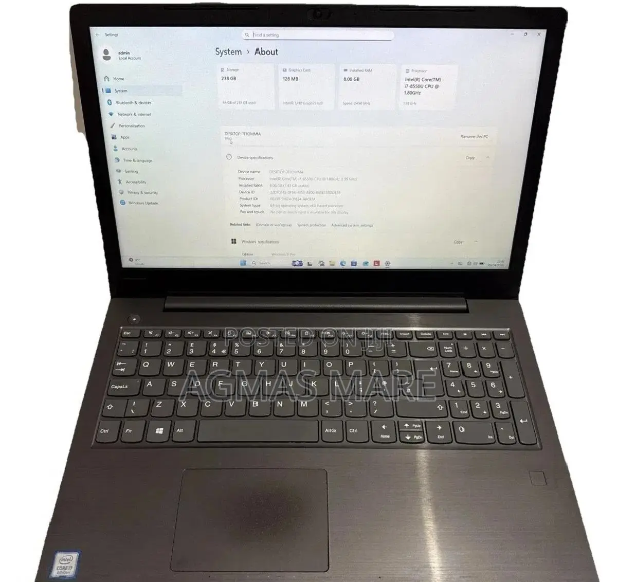 New Laptop Dell 8GB Intel Core i7 HDD 1T