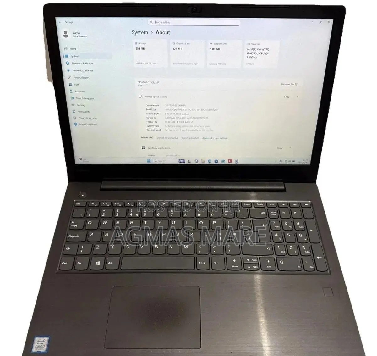 New Laptop Dell 8GB Intel Core i7 HDD 1T