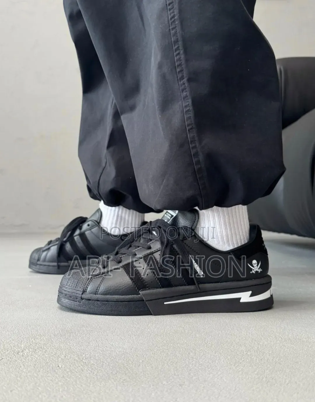 Adidas Old Skool #Superstar X Neighborhood "Triple Black" Shoes