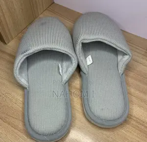 Grey, Striped Fay Unisex House Slippers F