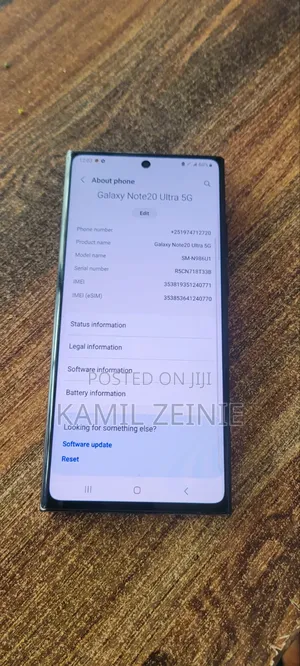 Samsung Galaxy Note 20 Ultra 5G 128 GB Black