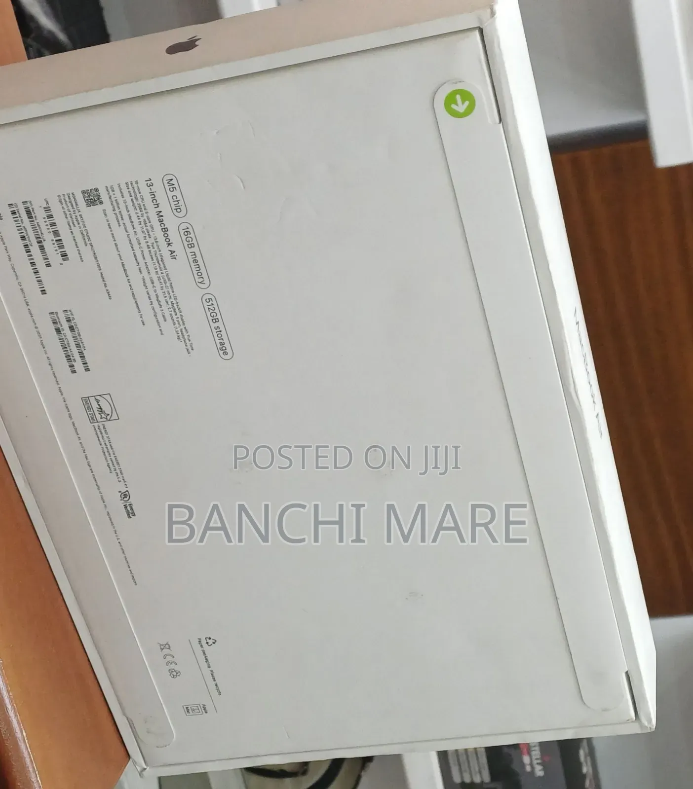 New Laptop Apple MacBook Air 2026 M5 16GB Apple M5 SSD 512GB