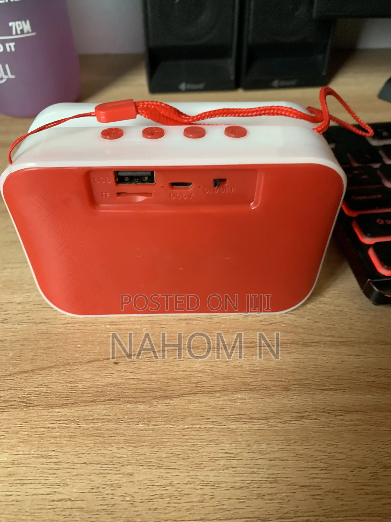 A011 Portable Bluetooth Speaker Featuring Colorful RGB Led Lights.
