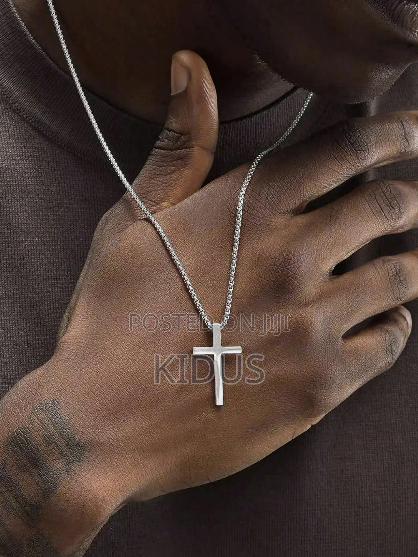 1 Piece of Simple and Fashionable Hip-Hop Street Style Cross Pendannt
