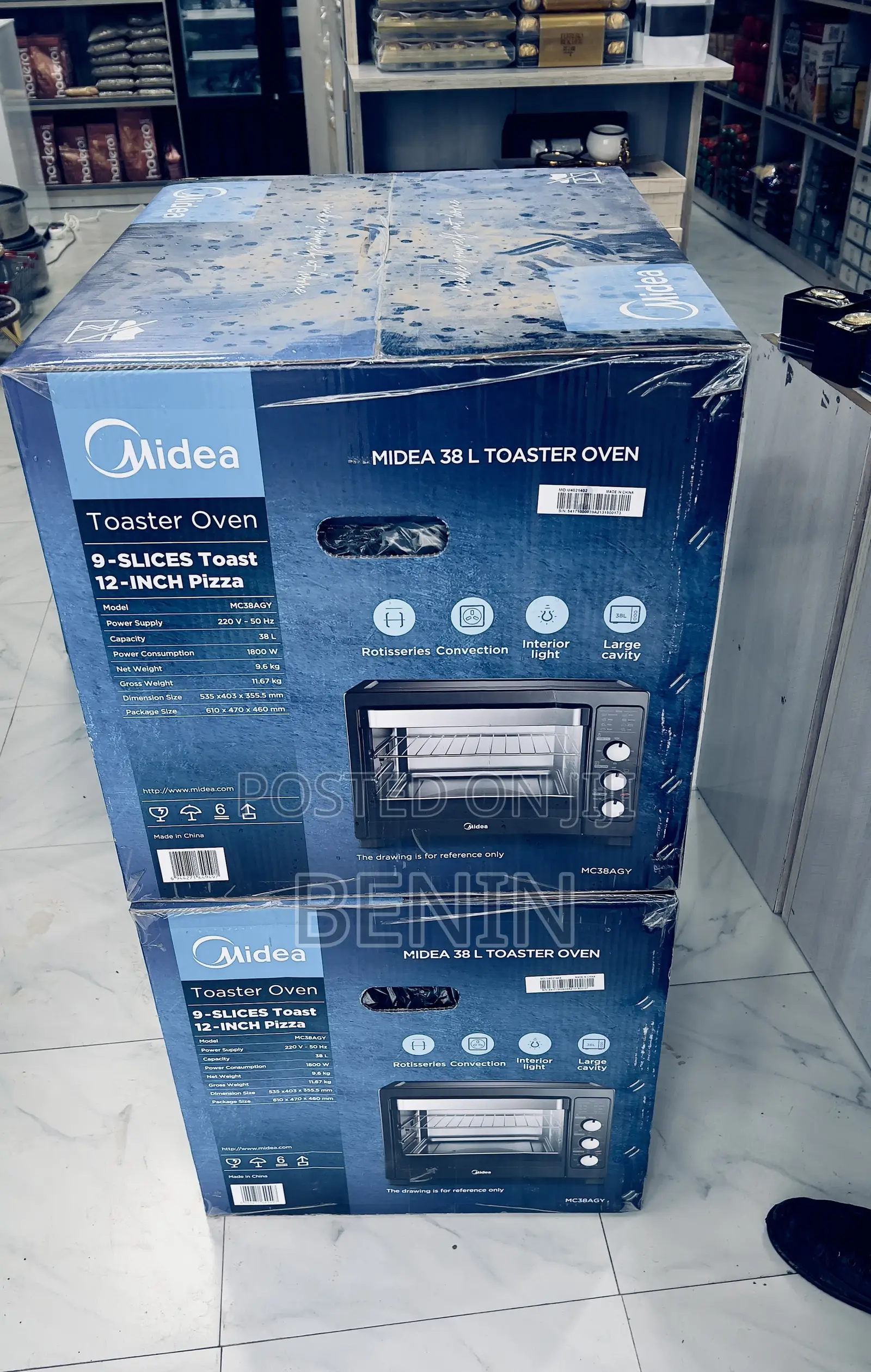 Midea Toaster Ovens 38.Liter Delivery