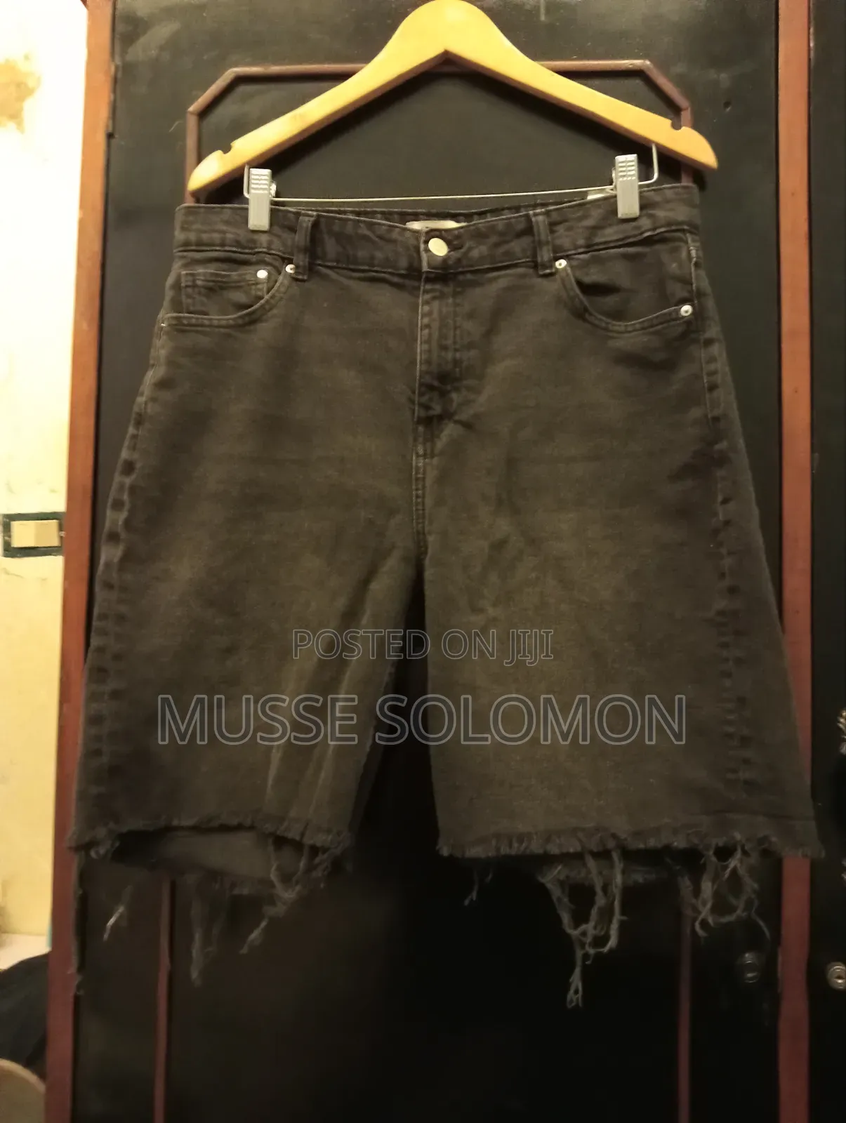 Grey Jeans Short