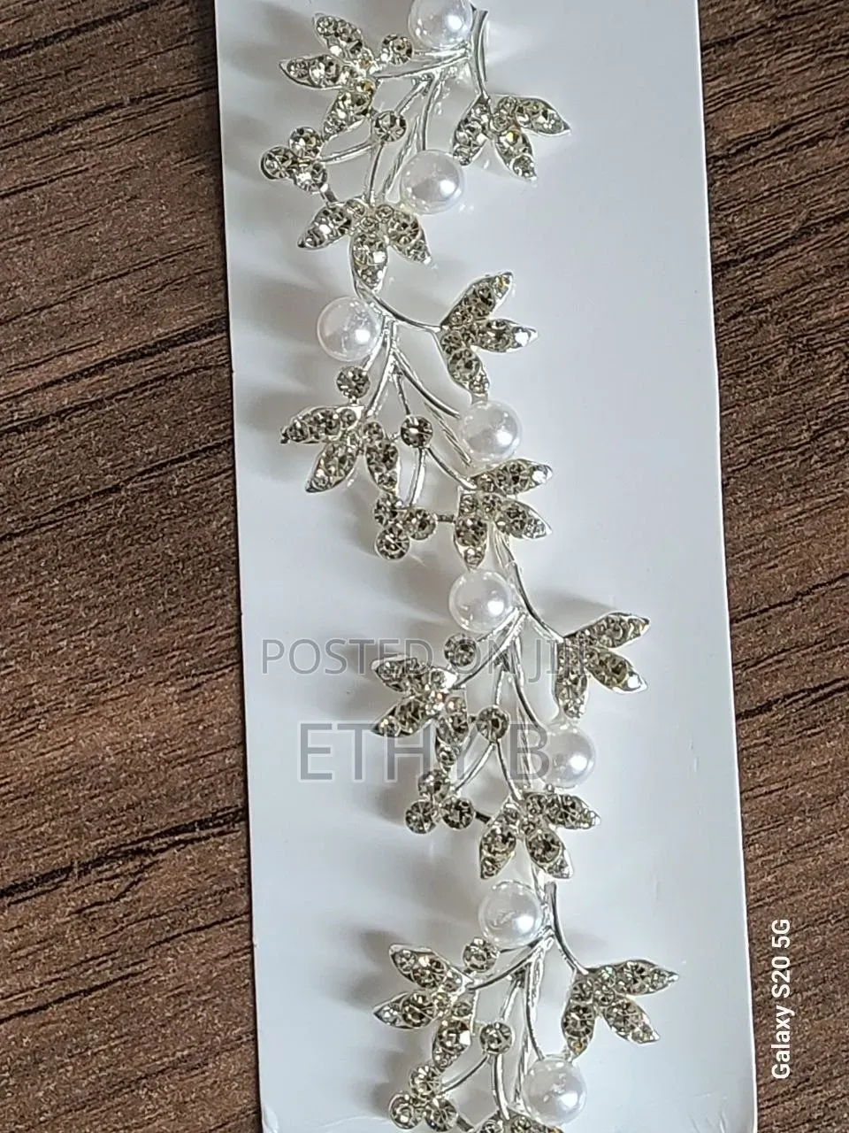 Silver Crystal Bridal Headband