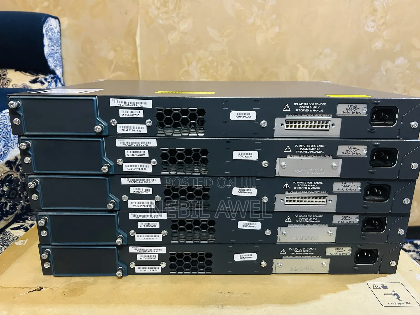 Cisco Catalyst 2960s Ws-C2960s-48fps-L 48 Poe+ Gigabit Network Switch