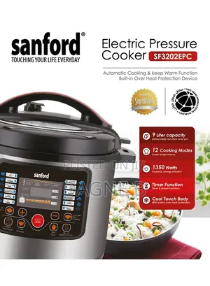 9l Sanford Digital Electric Pressure Cooker ሳንፎርድ የኤሌክትሪክ ኩከር