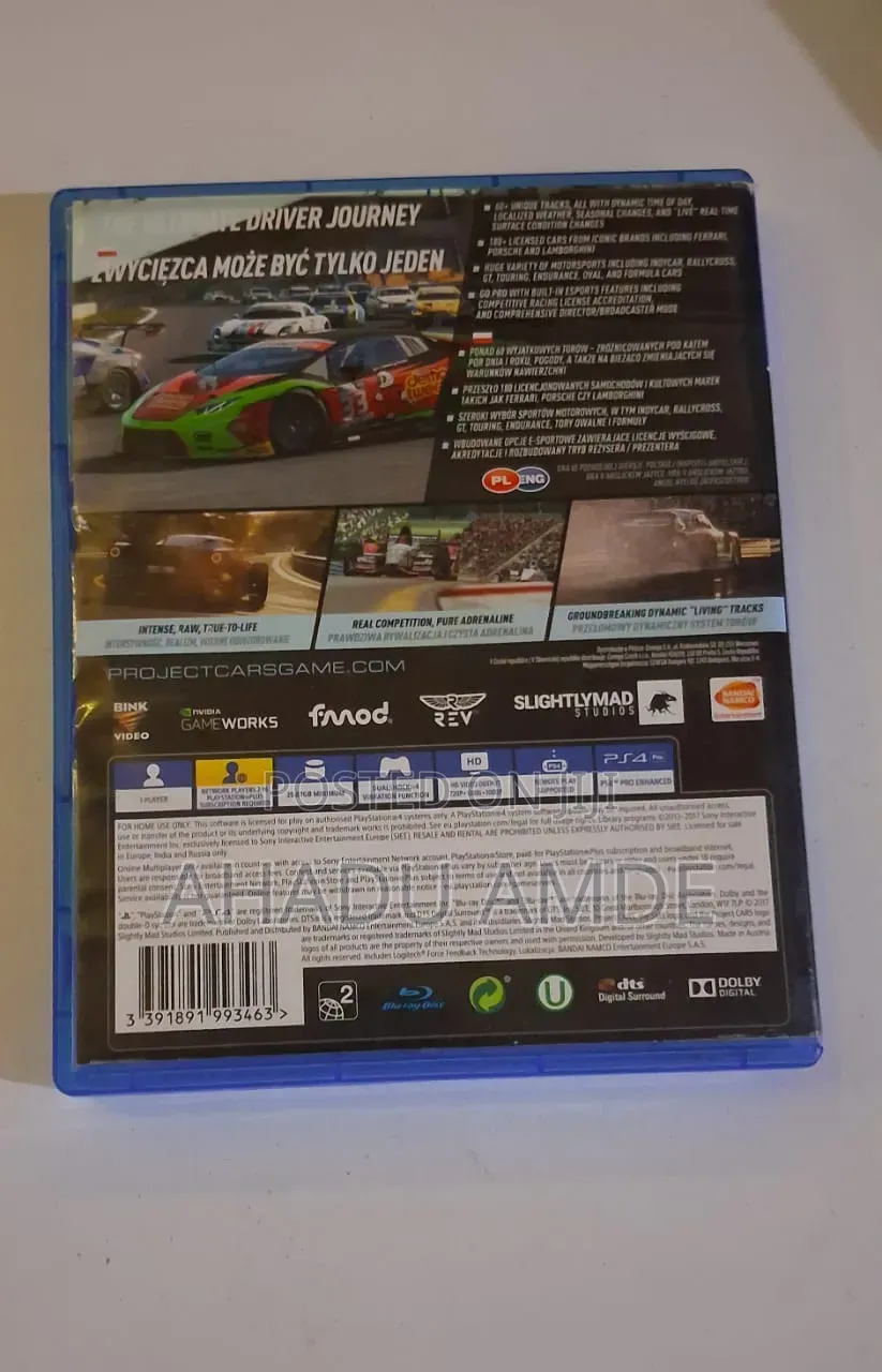 Project Cars 2 Ps4 Cd