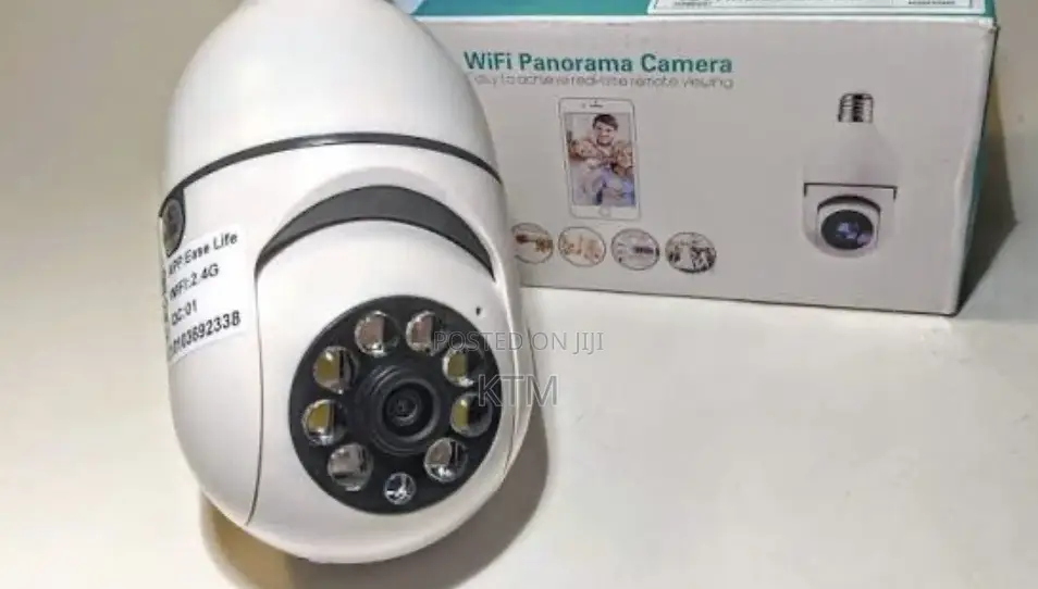 አምፖል ካሜራ Wifi Panorama Security - With Socket