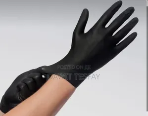 Black Vinyl Gloves