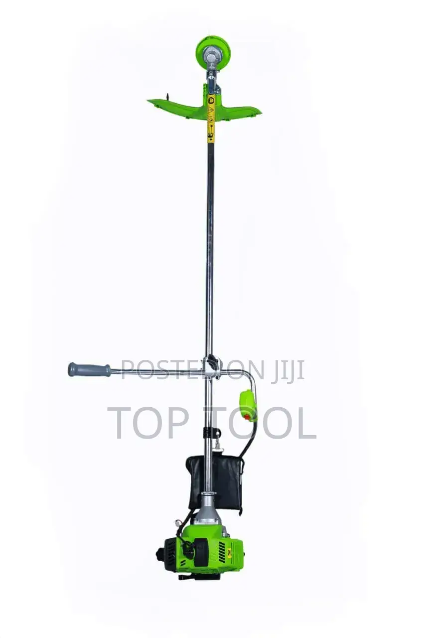 ,1vido 52cc ቤንዚን ብሩሽ ካተር (Brush Cutter) ሲሆን አረንጓዴና ጥቁር ቀለም ያለው ሞተር