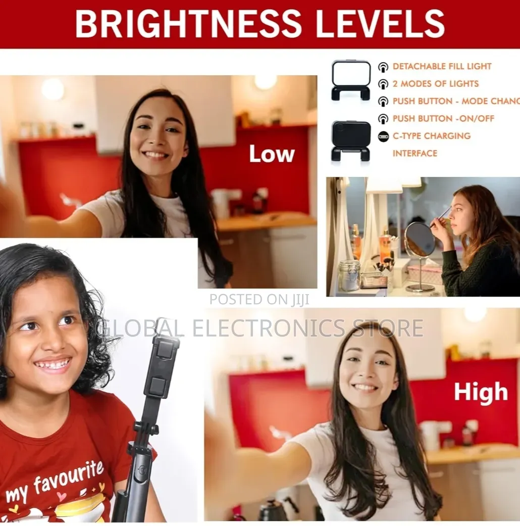 Smart Selfie Stick Tripod | Stable Stand|Bluetooth Remote Control