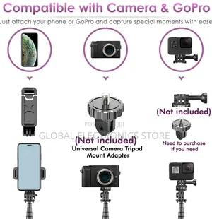 Smart Selfie Stick Tripod | Stable Stand|Bluetooth Remote Control