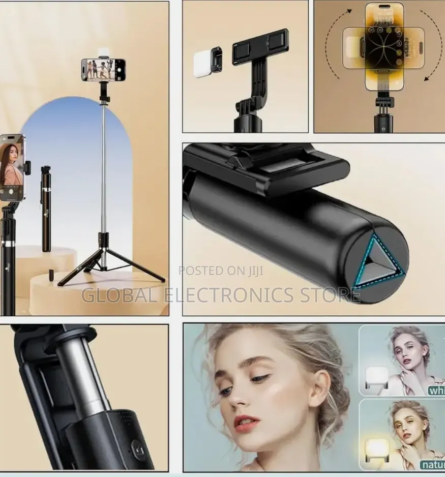 Selfie Stick Tripod | Bluetooth Remote | Extendable Stable