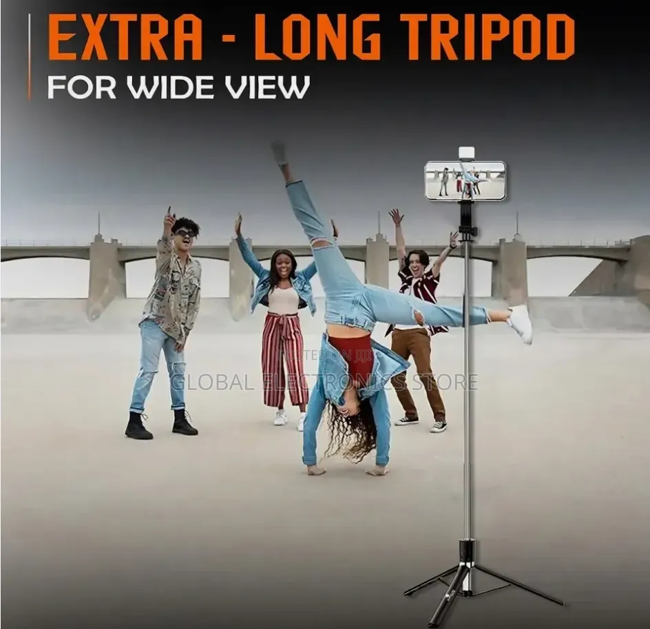 Selfie Stick Tripod | Bluetooth Remote | Extendable Stable