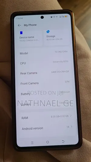 Tecno Camon 20 Pro 5G 256 GB