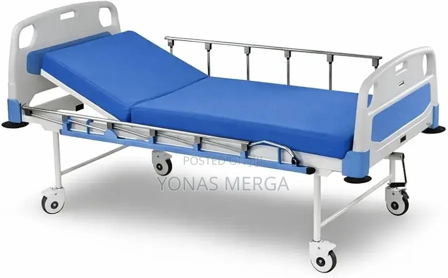 Hospital Bed宙豁medical Bed With 4 Inch Foam Mattress Iv Pole