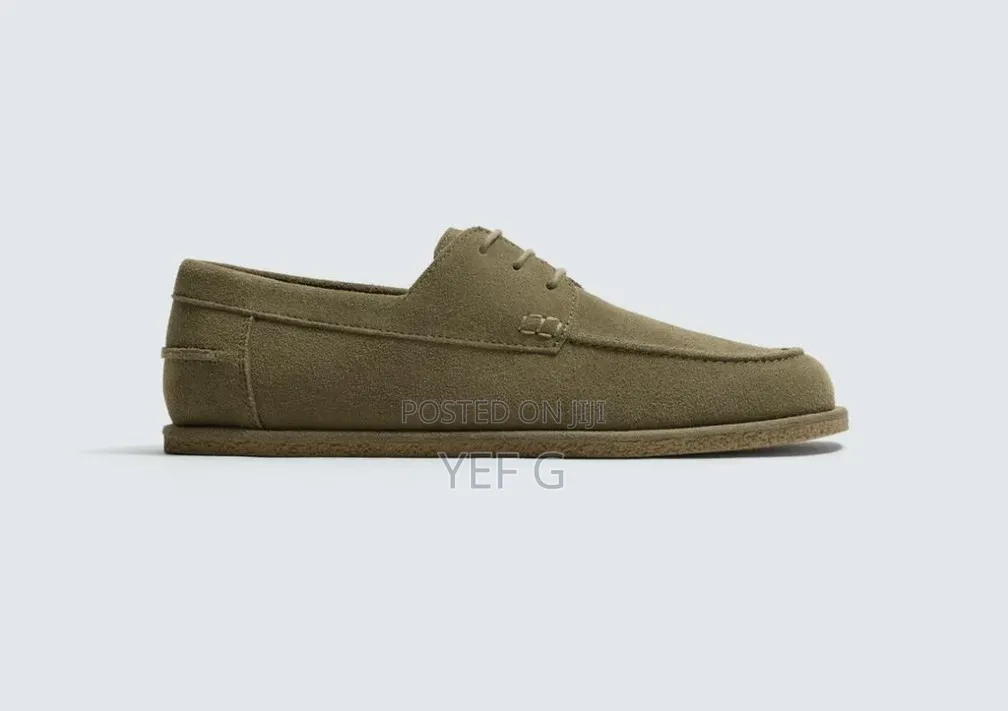 Casual Leather Deck Shoes From Zara