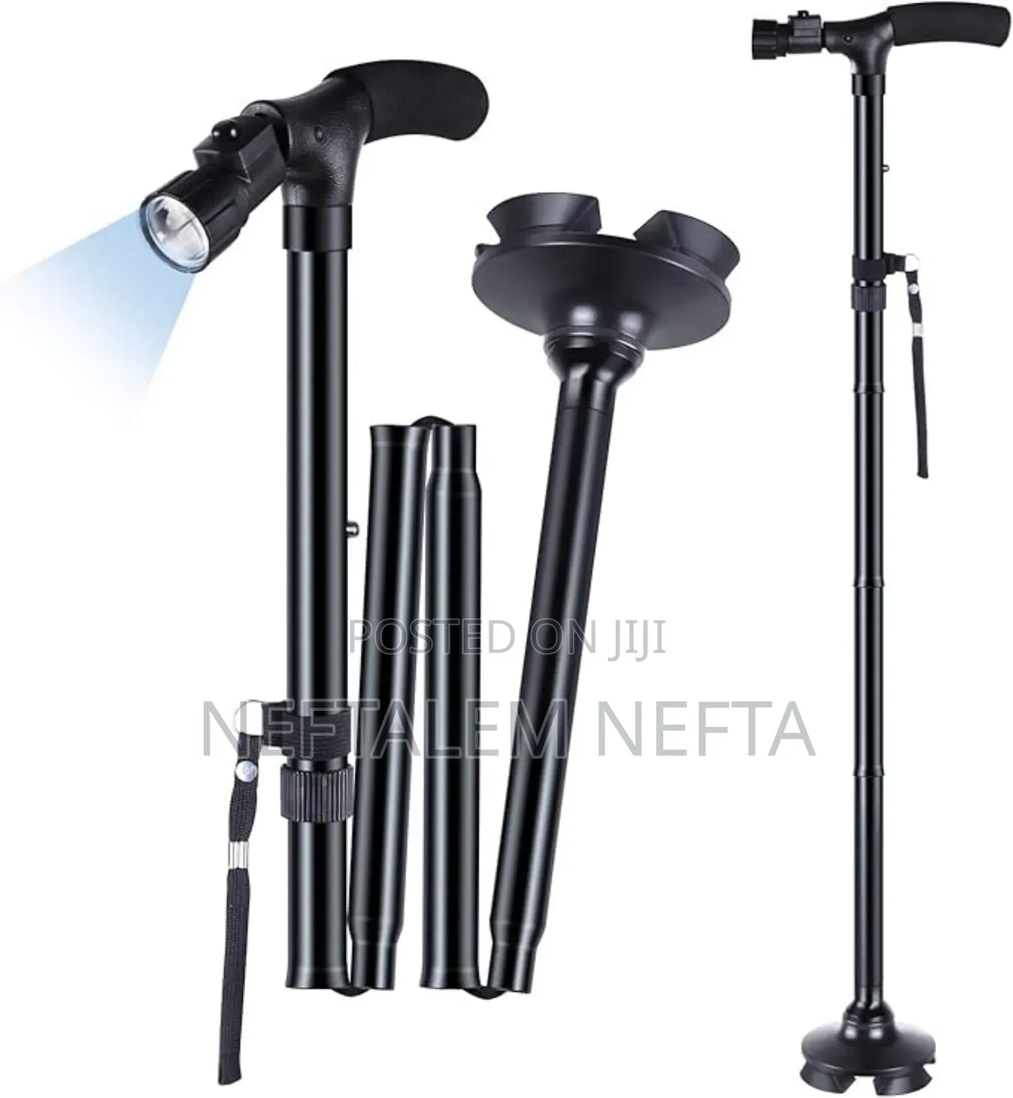 Folding and Extendable Walking Cane