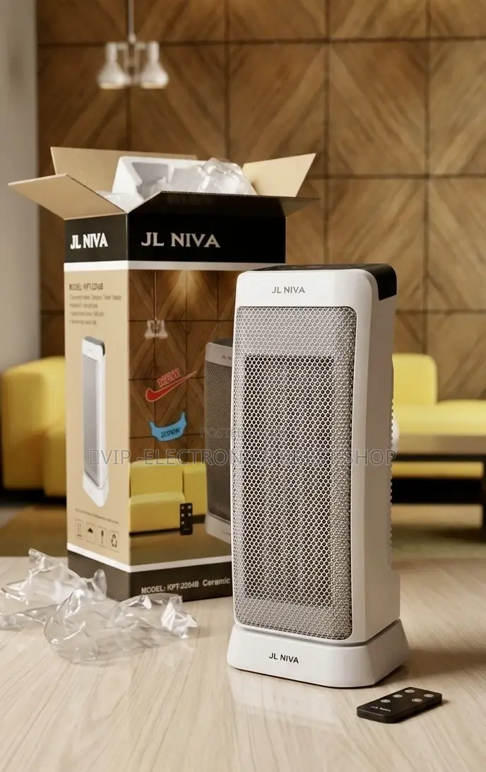 Jl Niva Ceramic Tower Heater With Remote Control – 2000w (Model KPT-