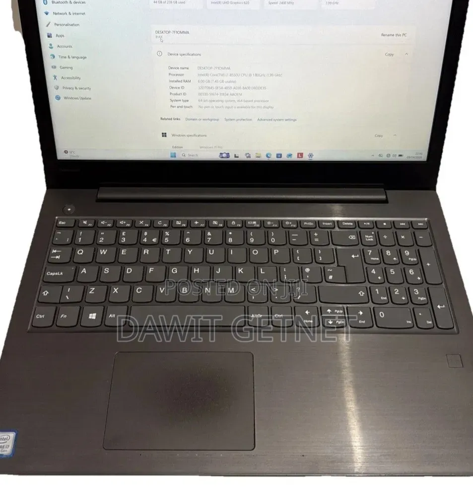 New Laptop Lenovo Ideapad 3 8GB Intel Core i7 HDD 1T
