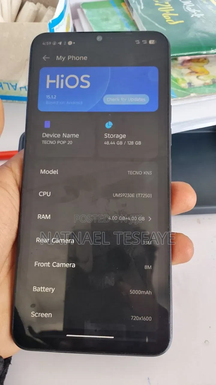 Tecno Pop 20 128 GB Black