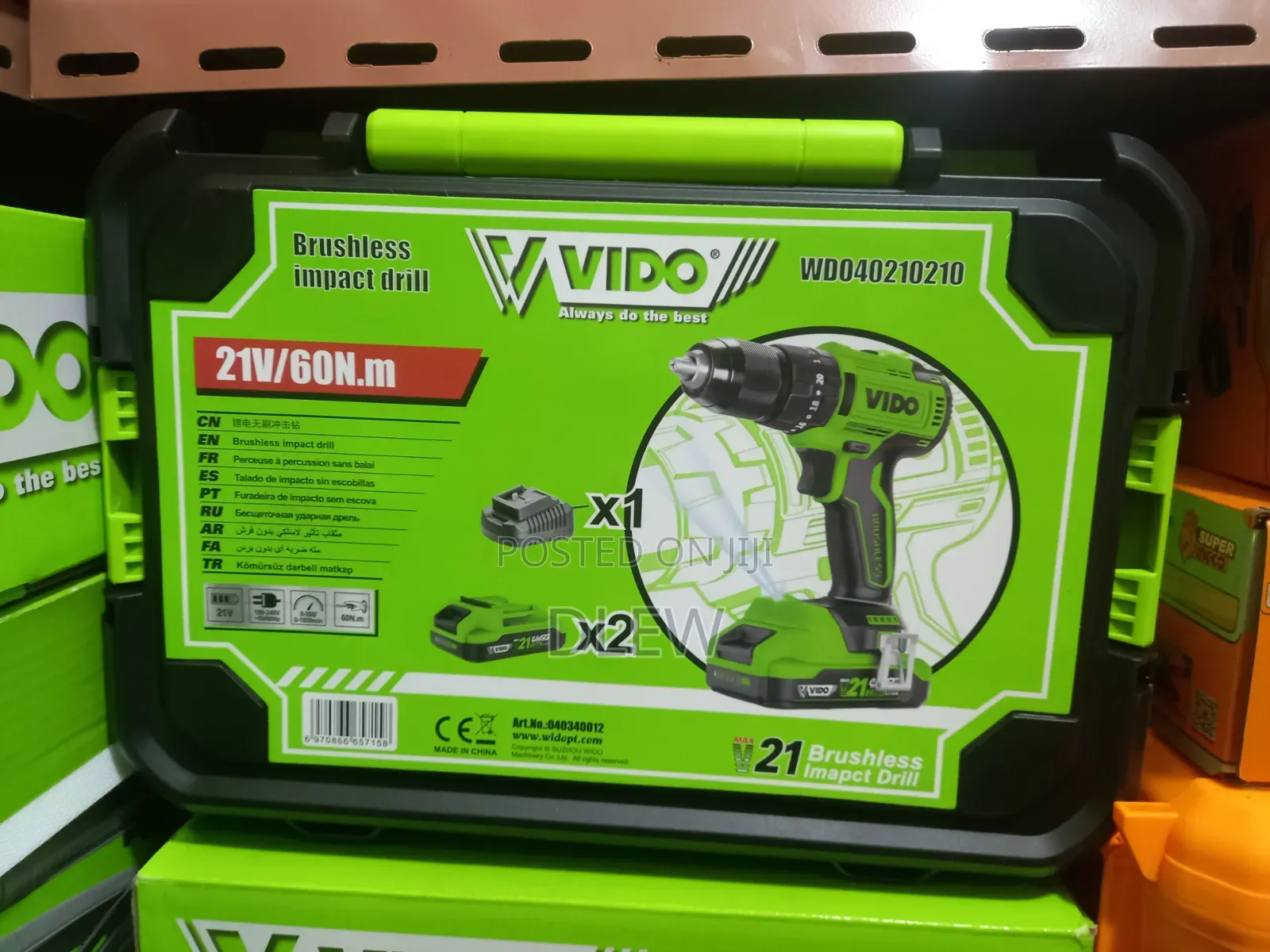 Vido Charger Drill 21volt Box