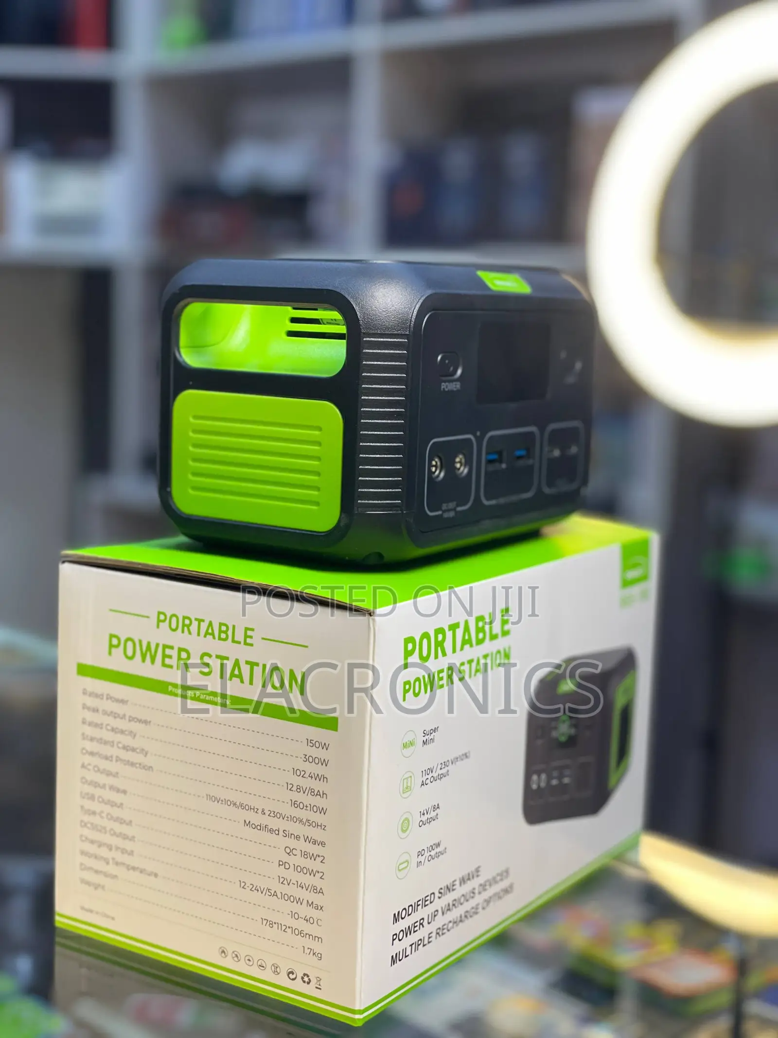 Ruggas 150w Portable Power Station 102.4wh Ac Output