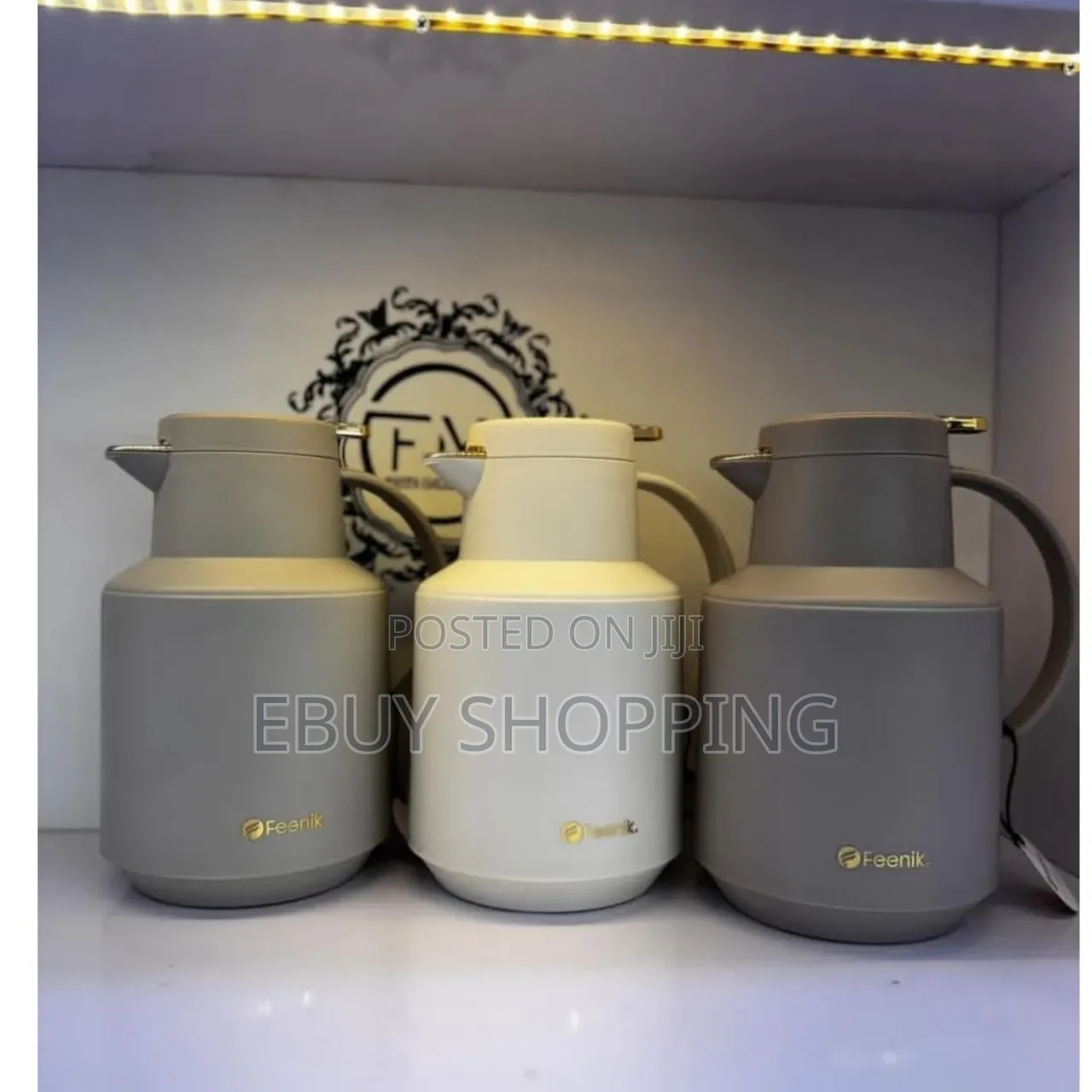 Feenik 1.5l Matte Grey Vacuum Jug – 12h Hot 24h Cold